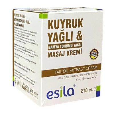 Esila Kuyruk Yağlı Bamya Tohumu Yağlı Masaj Kremi 210 Ml Esila Kuyruk Yağlı Bamya Tohumu Yağlı Masaj Kremi 210 Ml