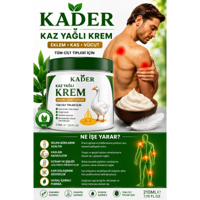 Kader Kaz Yağı Kremi 210 ml Kader Kaz Yağı Kremi 210 ml