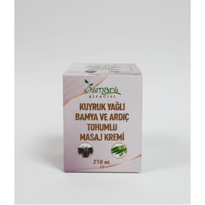 Kuyruk Yağlı Bamya Ve Ardıç Tohumlu Masaj Kremi